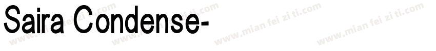 Saira Condense字体转换